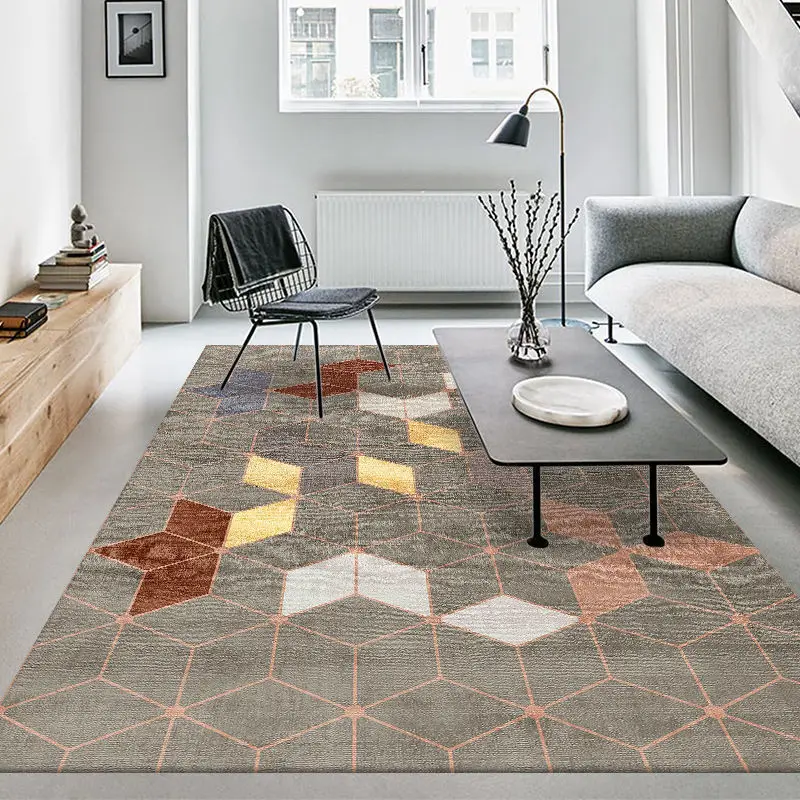 

Colorful Geometric Carpets For Living Room Soft Sofa Area Rugs Large Doormat Home Decoration Bedroom Lounge Rug Modern Floor Mat