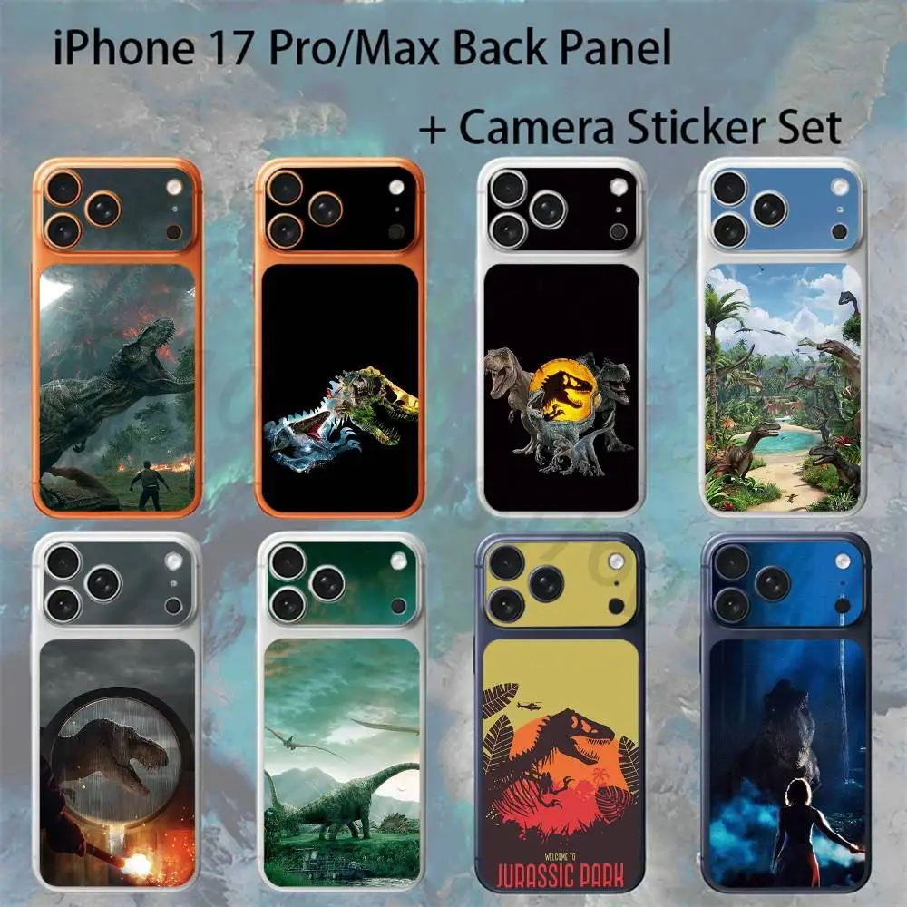 

J-Jurassic Park Dinosaur World For iPhone 17proMax/17pro Full Cover Decal Skin Wrap Colorful Rear Protective Sticker Film