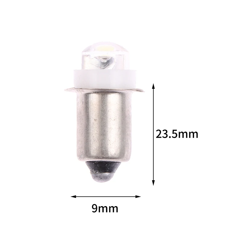 V-shaped Notch LED For Focus Flashlight Replacement Bulb P13.5S PR2 1W Led Torch Work Light Lamp DC 2.2-2.5V White