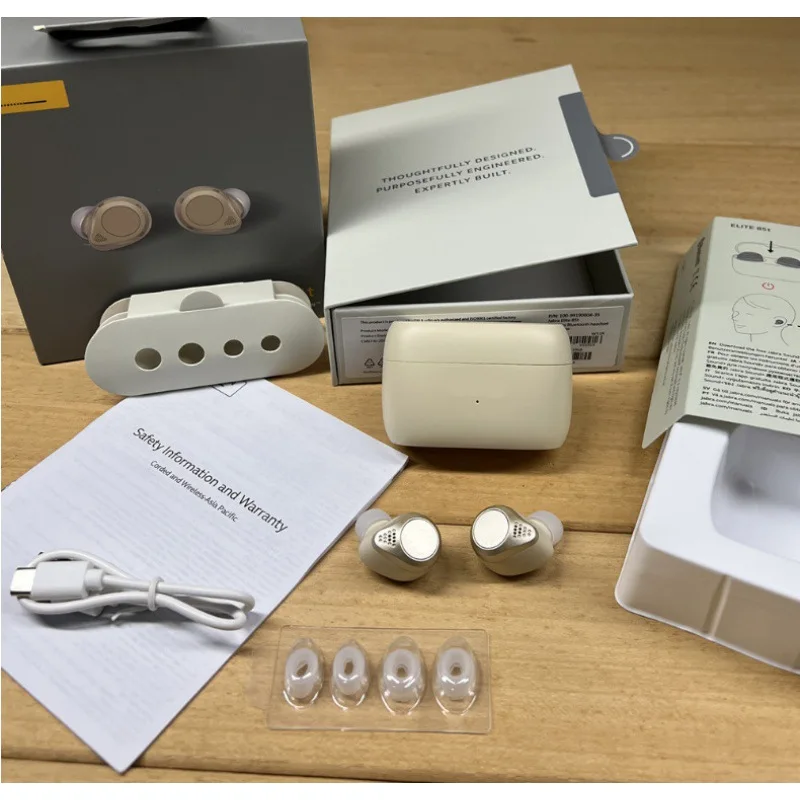 سماعات بلوتوث لاسلكية حقيقية في موسيقى ستيريو للأذن مناسبة لجودة الصوت العالية Jabra Elite 85t