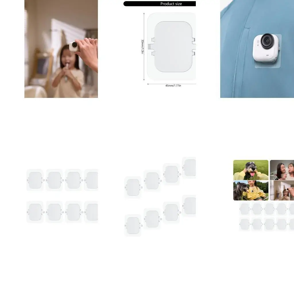 652f Câmera adesiva câmeras montagem Patches para 360 Go Sports Sports Patches 10pcs