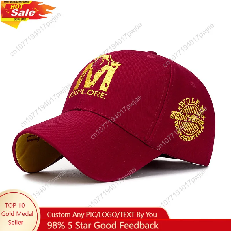 Männer Casual Sport Mode Sonnenhüte Frauen Baumwolle Wolf Stickerei Baseball Kappe Outdoor Sport Sonnenhüte Für Männer Frauen