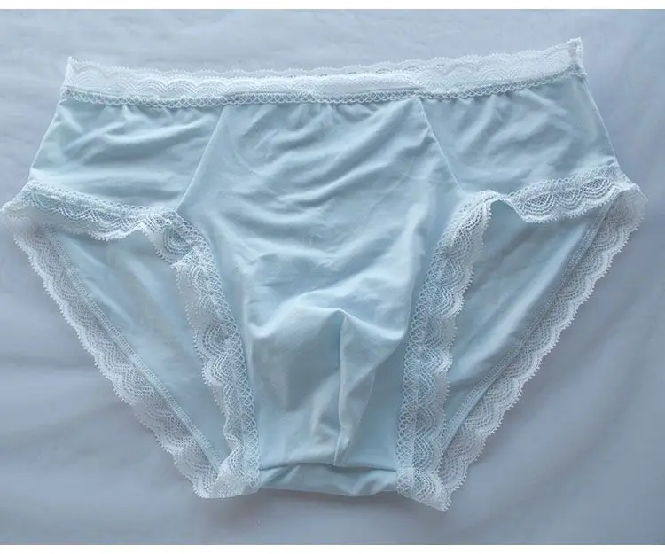 Man's Sexy Lace Underwear﻿﻿﻿ Briefs Motal Comfort Soft Pink Panties BF Gifts Harajuku Underpants FKK Party Role-play Panty