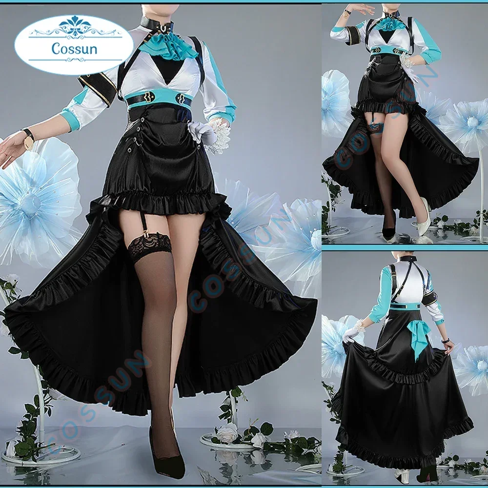 [Customized] Umamusume: Pretty Derby Cos Mejiro Ramonu Cosplay Costume Halloween Game Suit Women Dresses