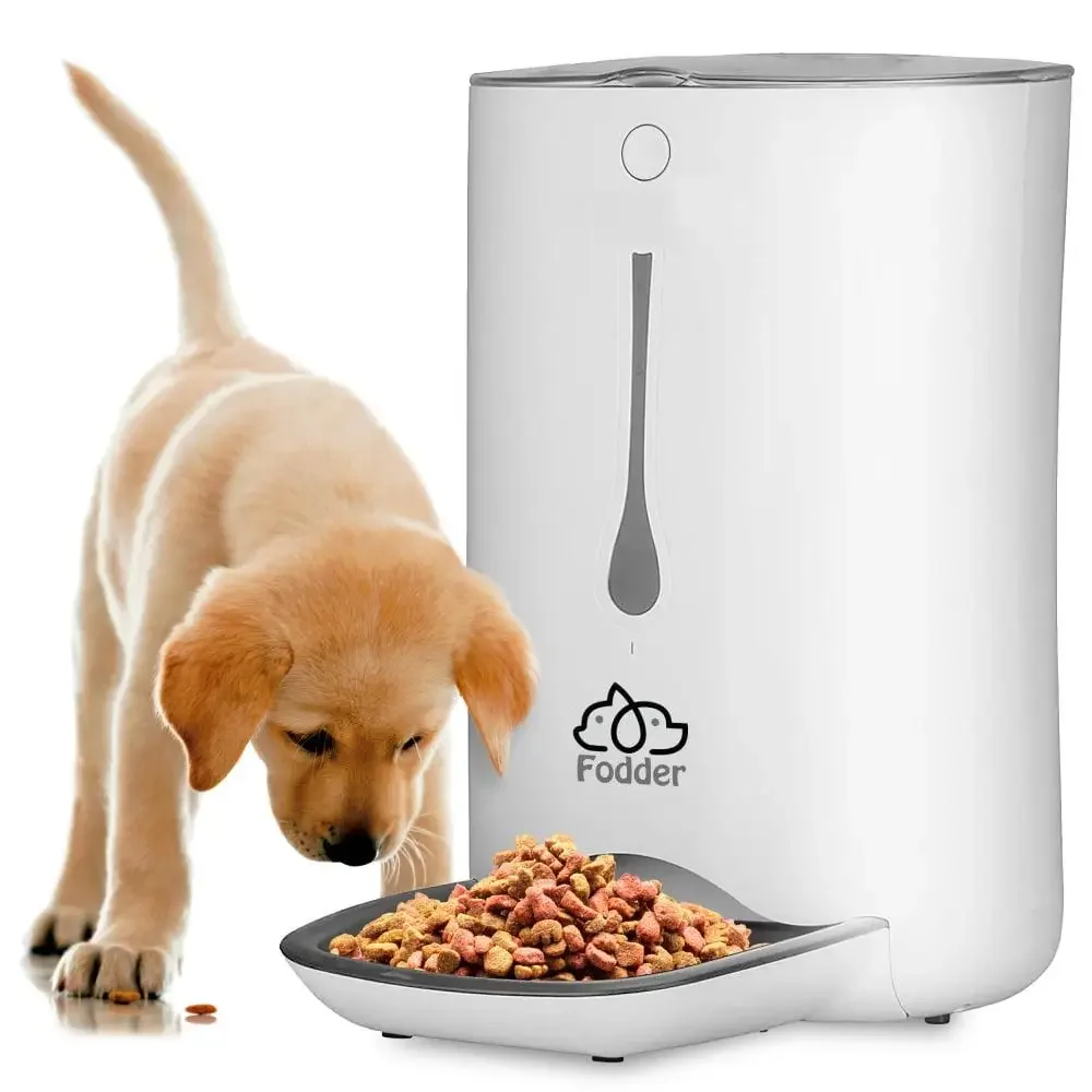 

Smart Automatic Pet Feeder Programmable Digital Dispenser with Voice Message Playback Adjustable Food Amount & Frequency LCD