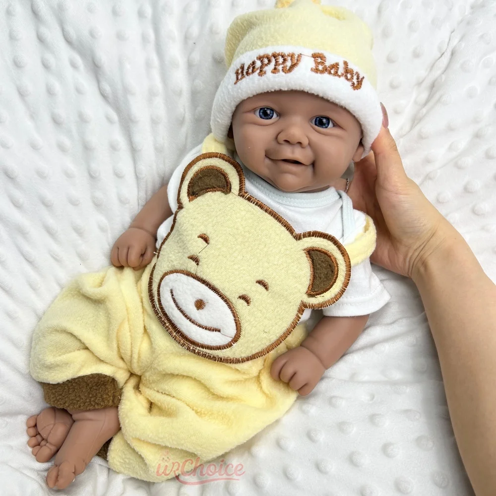 44cm Full Soft Silicone Reborn Doll Vivienne Anatomically Correct Realistic Weighted Silicone Photo Prop for Photographers Gift