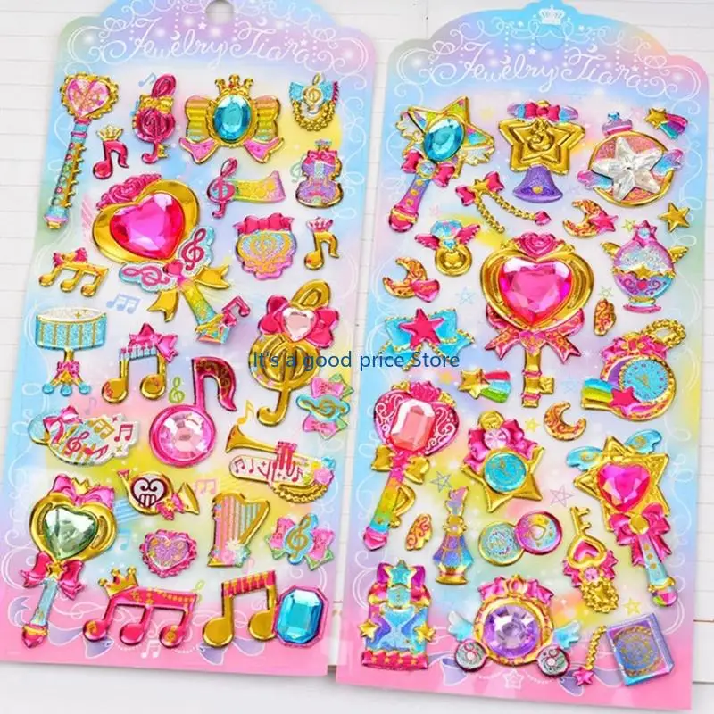 رقع صغيرة قابلة لإعادة الاستخدام لزجاجة المياه، والدفتر، وملصق القصاصات اللطيف ثلاثي الأبعاد #6