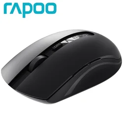 RAPOO-ratón inalámbrico multimodo 7200G, Mouse silencioso ergonómico con Bluetooth 2,4/3,0, 4,0 DPI, para ordenador, PC y portátil, 1600 M