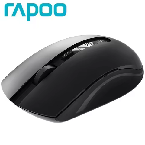RAPOO M350G Multi-Mode 2.4G Wireless and Bluetooth 4.0/5.0 Wireless Mouse 2400 DPI Ergonomic Silent Mouse for Computer PC Laptop