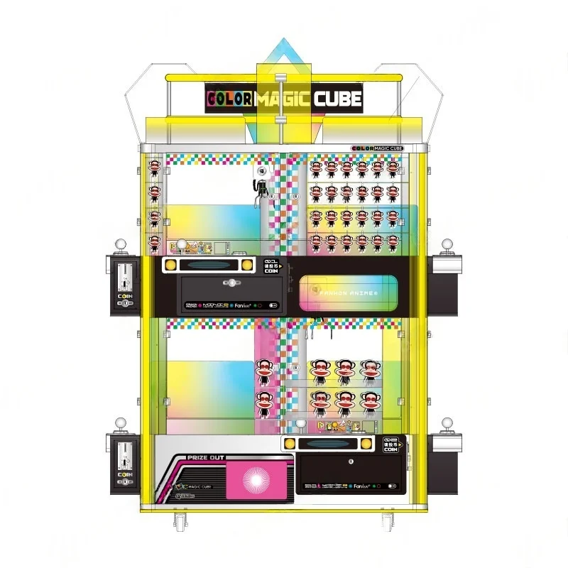 Large 8 Player Island Type Claw Machine Arcade Game Factory Price Factory Direct 8 Player Island Claw Machine Commercial Use
