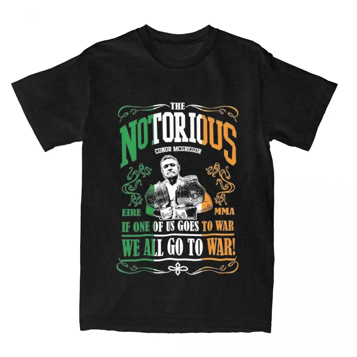 Accessories Novelty Pure Cotton T Shirt Tops Adult Men Conor Mcgregor Boxing Win Graphic T Shirt  streetwear  graphic t shirts