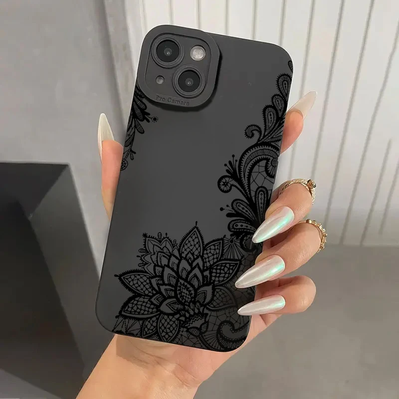 Luxury Lotus Flower Soft Case for Samsung A16 A56 A36 A55 A54 A35 A15 A52 A53 A34 A33 S26 S25 Ultra S23 S22 Plus S24 FE Covers