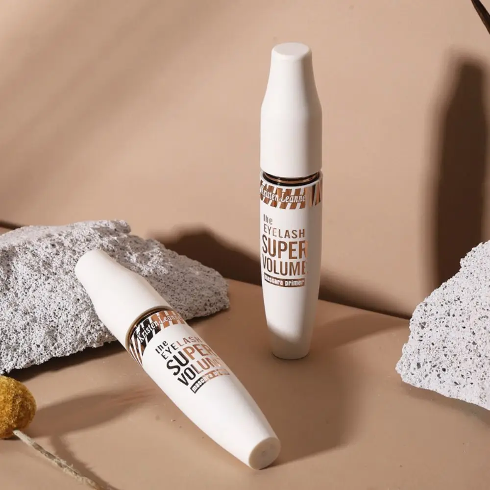 Weiße Frauen Verlängerung Augen Kosmetik Make-Up Werkzeug Weiße Mascara 4D Seide Faser Mascara Wimpern Mascara Curling Dicke Wimpern
