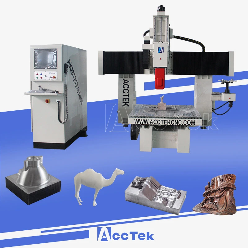 ali express AKM1212-5axis cnc wood machinery guitar kits/wood mdf plastic cnc milling machine