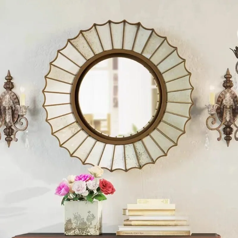 

European neoclassical decorative mirror entrance bathroom fashion makeup