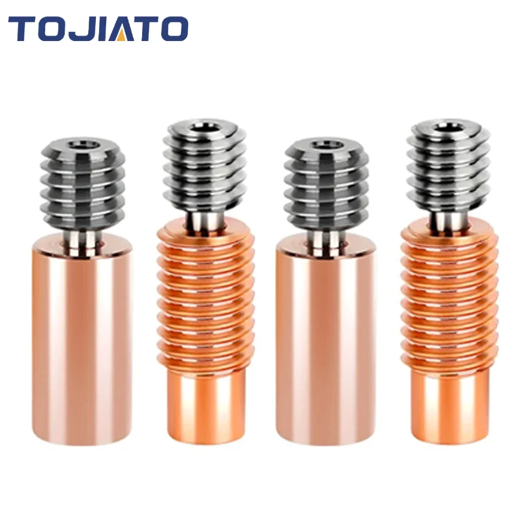 All-Metal E3D V6 Throat Heat Break Titanium Alloy Copper 3D Printer Nozzle Throat For 1.75mm E3D V6 HOTEND Heater Block