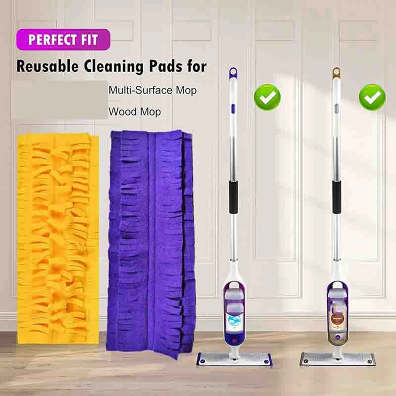 وسادات إعادة تعبئة الممسحة لـ Swiffer Power Mop ممسحة متعددة الأسطح وممسحة طاقة Swiffer ممسحة خشبية وسادات تنظيف رذاذ من الألياف الدقيقة متينة