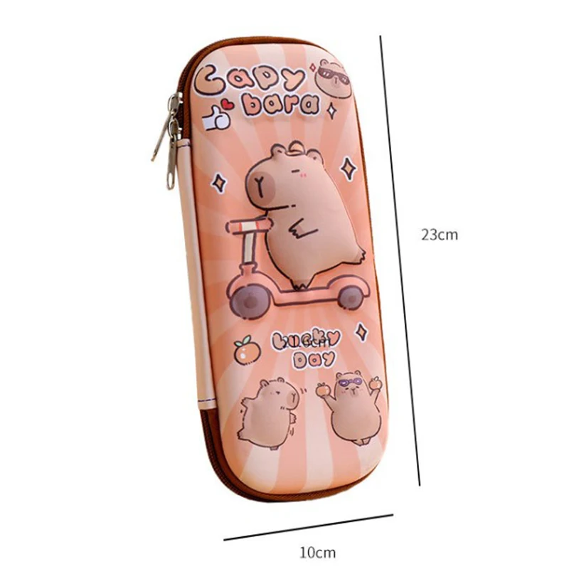 3D Capybara ดินสอสําหรับนักเรียนกันน้ําขนาดใหญ่ความจุปากกามัลติฟังก์ชั่นกระเป๋าโรงเรียนเครื่องเขียน
