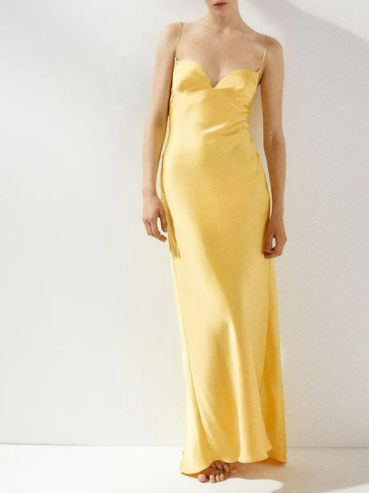 مثير مريح الحرير الساتان طويل الدكتور مجموعة الخريف الجديدة للنساء Ele Dra Neline تغطية كامل الجسم Faionable