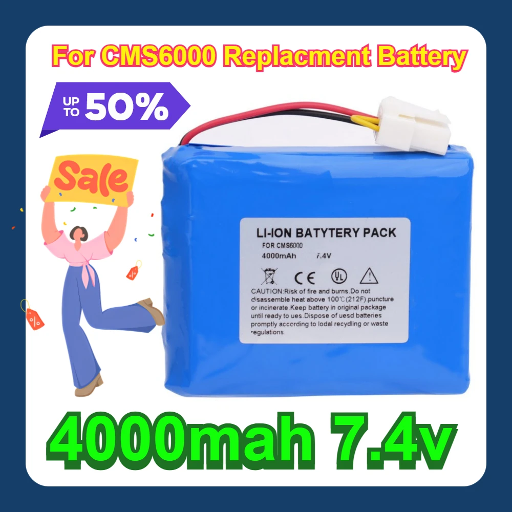 

For CMS6000 4000mah 7.4v CMS6000 Replacment Battery