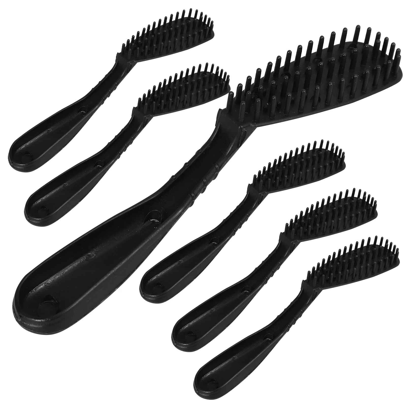 

6pcs Fashion Hairdressing Brush Creative Hair Tint Brush Comb Hair Salon Dye Comb