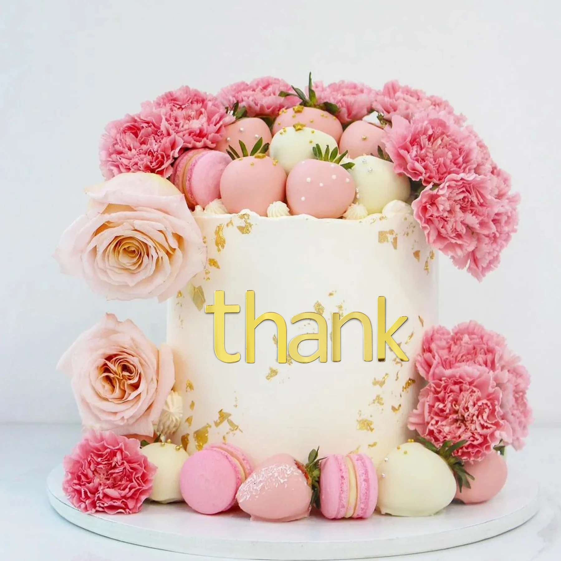 1 Set Goldene Acryl 26 Englische Buchstaben und Zahlen Tortendekoration für Geburtstag Hochzeit Party Personalisierte DIY Kuchen-Deko-Zubehör – Detail 5