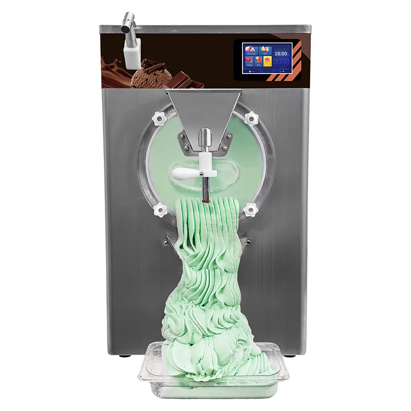 

Tabletop Automatic Hard Ice Cream Maker Commercial Frozen Dessert Equipment For Milk Tea Shop Buffet Restaurant Catering Busines