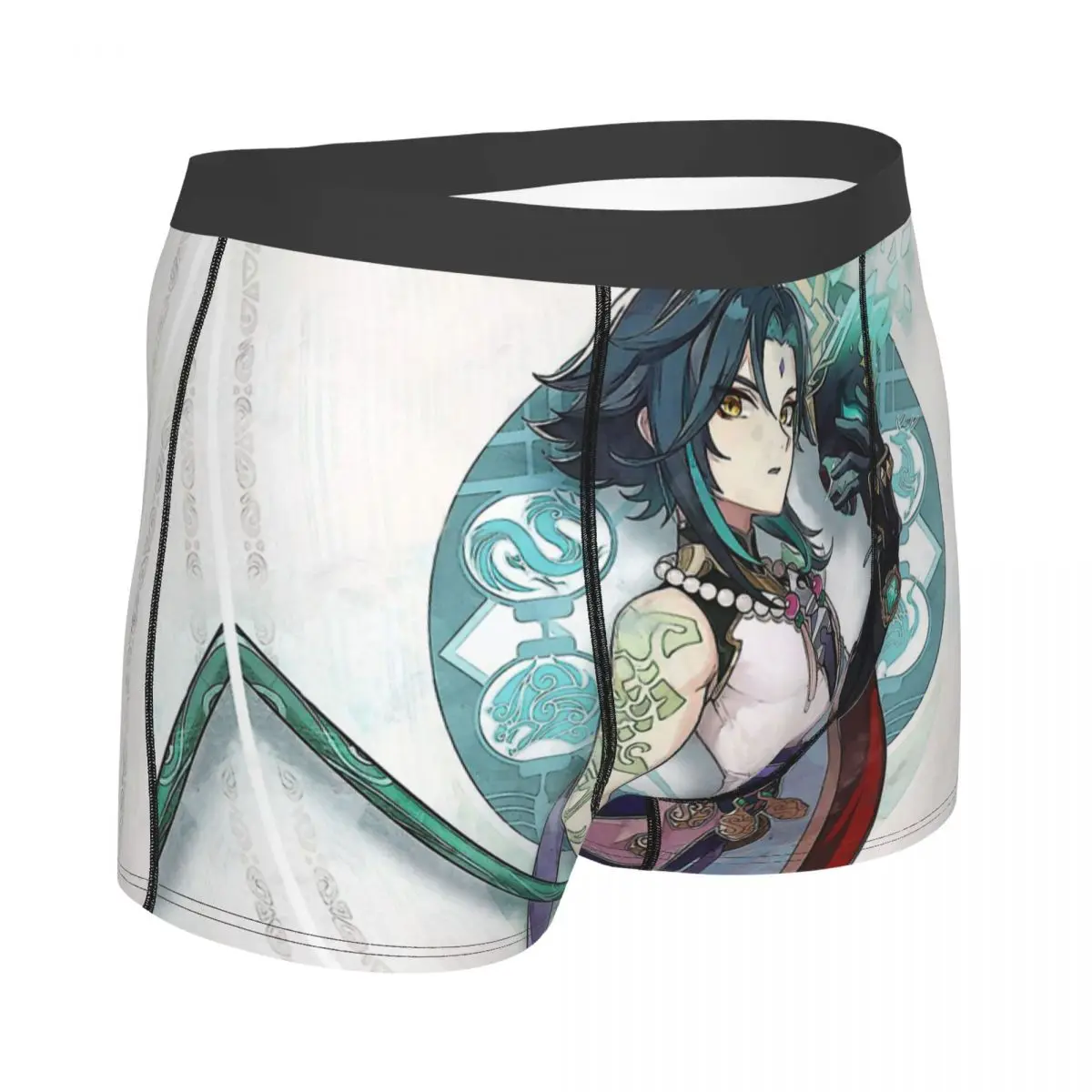 Xiao Genshin Impact Underpants Cotton Panties Male Underwear Print Shorts Boxer Briefs