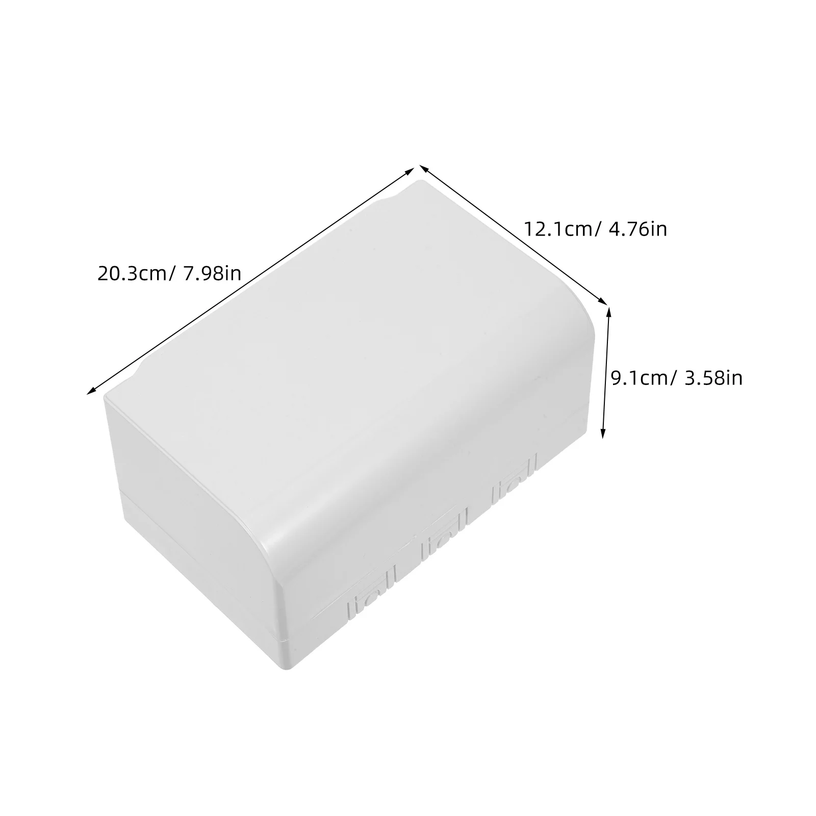 غطاء مخرج مقاوم للعوامل الجوية، تصميم بطبقة مزدوجة، صندوق كهربائي خارجي لاصق سهل التركيب للاستخدام في حديقة الفناء #3