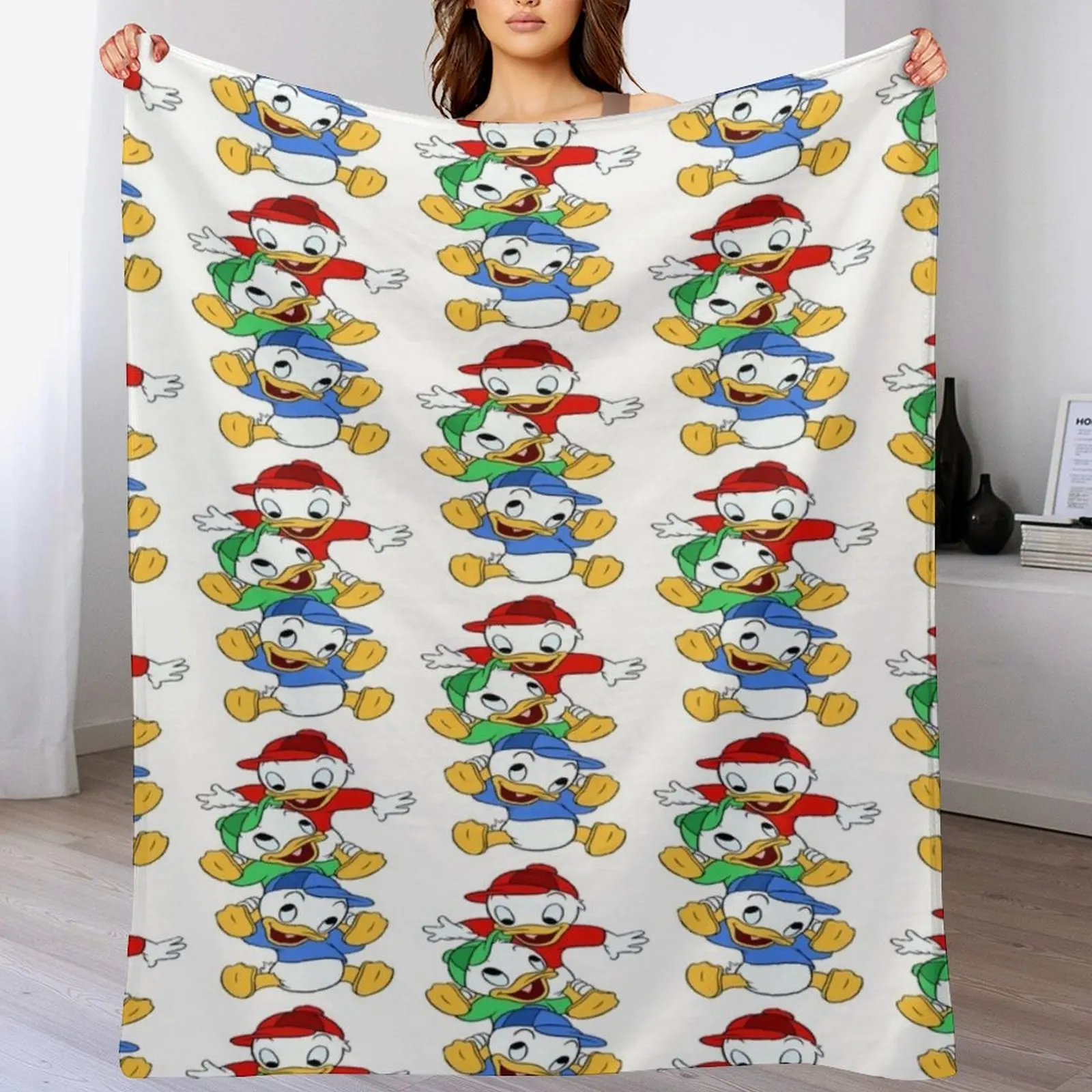 

Huey Dewey and Louie Throw Blanket Decorative Throw for winter Weighted bed plaid Blankets