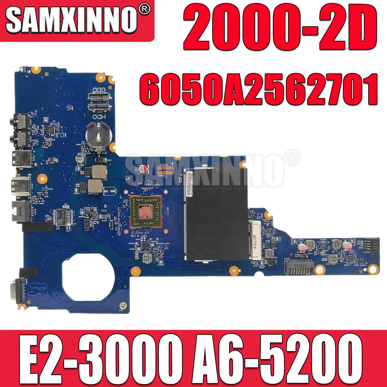 

For HP 2000-2D Laptop Motherboard 6050A2562701-MB-A02 Mainboard 730573-501 730573-601 with E2 A6 CPU Full Tested OK