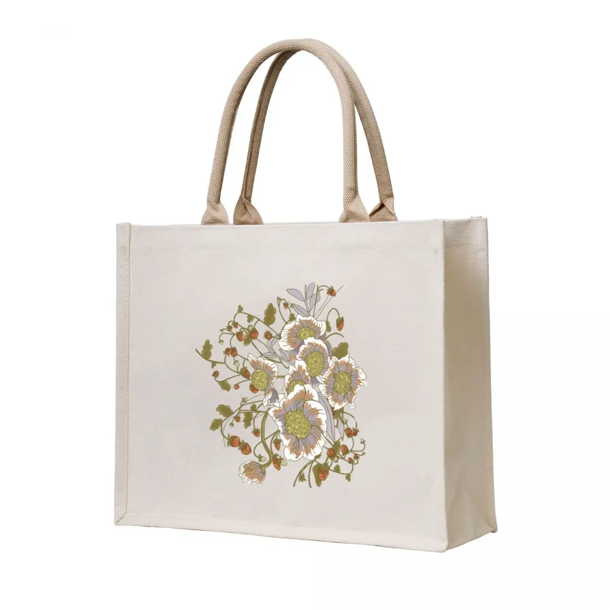 

Berry Flowers Tote Bag Gift bag shopper bag women canvas Shopper handbag