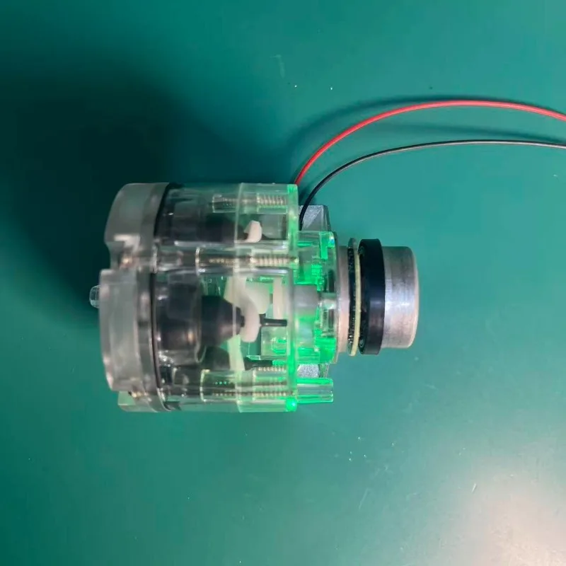 555 Brushless Transparent Oxygen Pump 2717 Brushless Motor Air Volume Colorful Light Automatic Switching Oxygen Pump Head