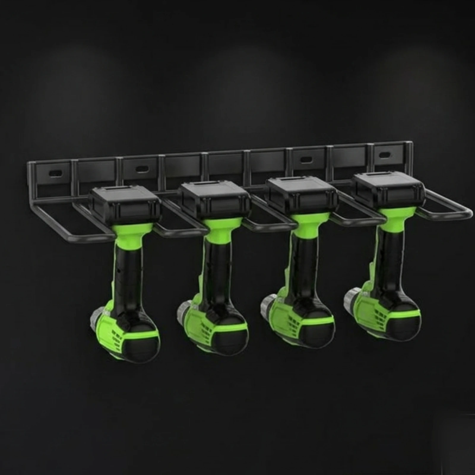 Wall Mount Drill Holder Cylindrical Holders Drill Rack Power Tool Organizer Heavy Duty Wall Mounted Tool Rack Open Frame