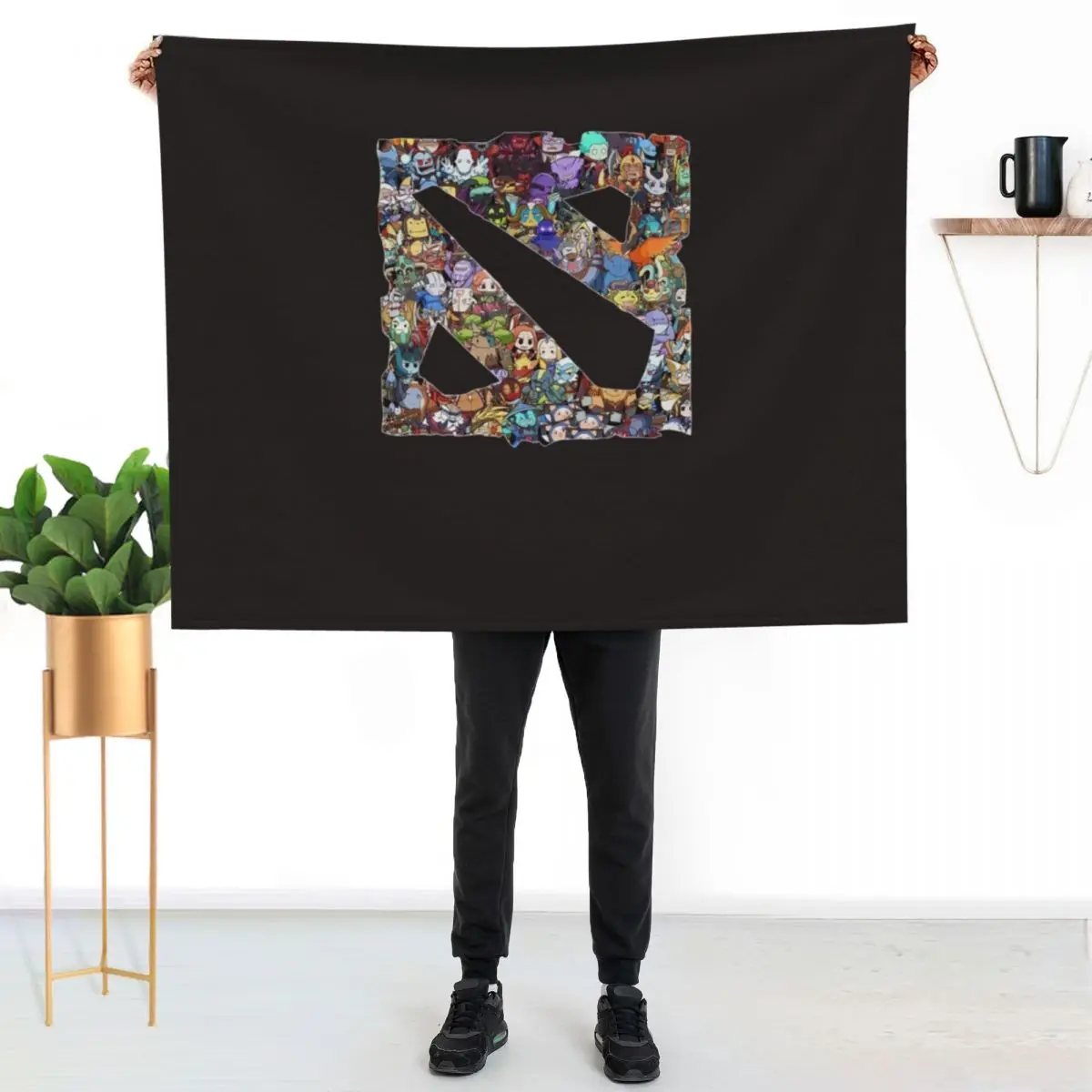 all heroes in dota 2 logo, dota, dota 2, hero, thunder predator rtz, nigma, og, secret, eg, funny Throw Blanket