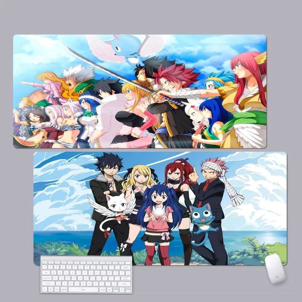 

Cartoon F-Fairy Tail Anime Mousepad Rubber XXL Table Mat Student Mousepad Gamer Computer Keyboard Pad Games Pad for PC Computer