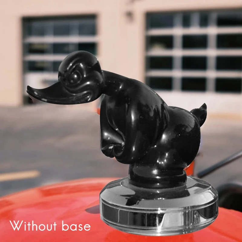 Angry Rubber Duck Hood Ornament, Car Emblem Convoy Hood Ornaments For Trucks, Cool Duck Ornament Car Emblem Easy Install