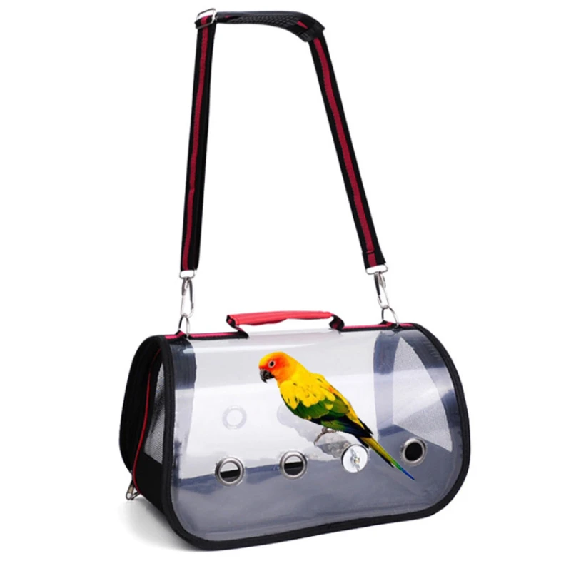 Transparent One Shoulder Portable Bird Bag Car Carrying Bird Cage Pet Parrot Going Out Backpack Octopus Bird Cage Pet Supplies