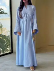 Eid Abaya Dubai 2024 Палестина мусульманский кафтан платье для женщин одежда длинное Caftan Marocain Femme Vestidos Musulmane