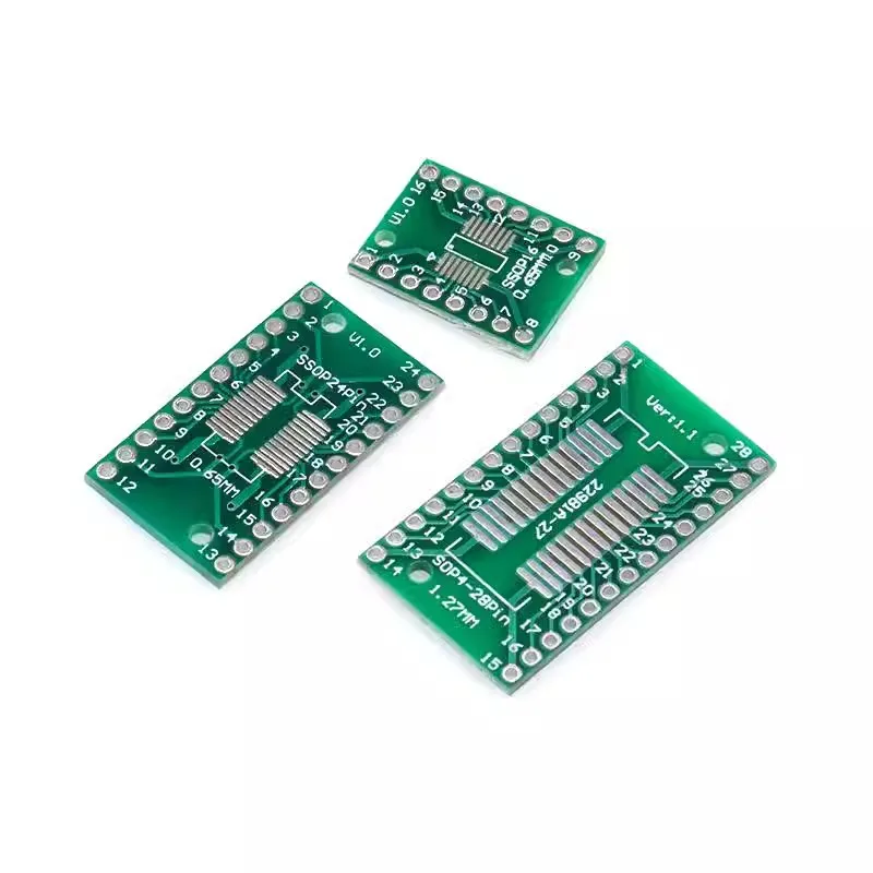 10pcs PCB Board Kit SMD Turn To SOP MSOP SSOP Adapter Converter Plate SOP MSOP SSOP TSSOP SOT23 8 10 14 16 20 28 SMT To DIP