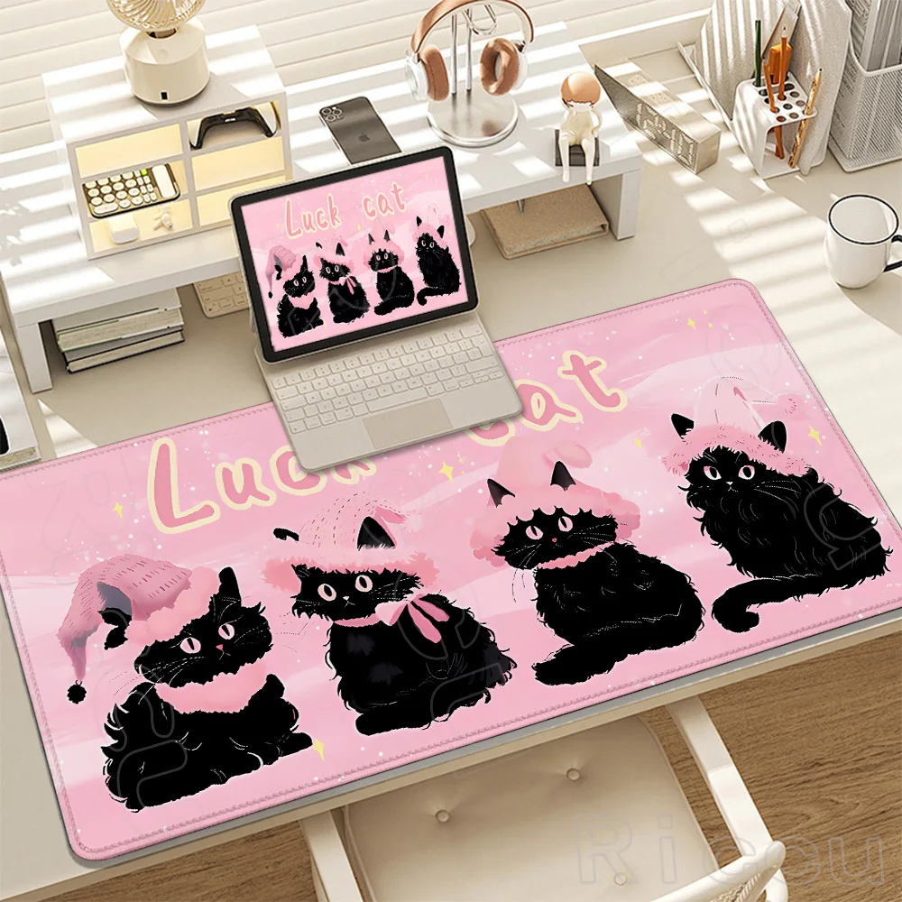 

Kawaii XXL HD Printing Cute Cat Large Mouse Pad PC accessories Computer Pink Mousepads Gaming Mousepad Keyboard Gamer Desk Mat