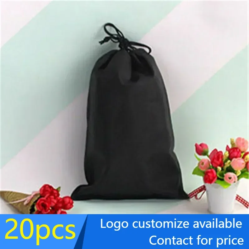 

20 pcs Non-Woven Bags Shopping Bag with Handle Cloth Business Bag for Party Favor Reusable Bag Logo Customized Personalized