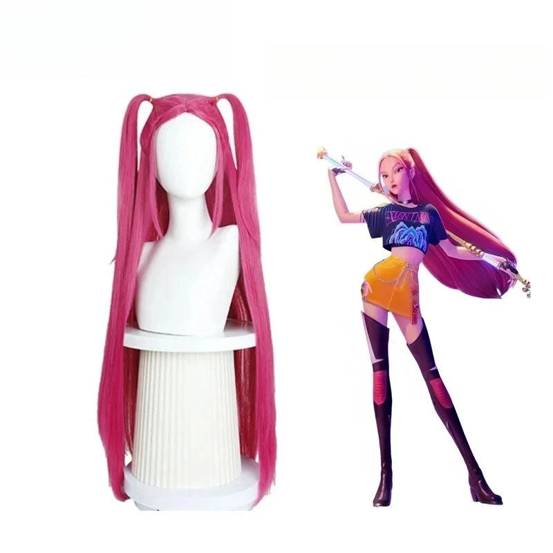 Movie Kpop Cosplay Wig Mira Rumi Zoe Demon Hunters Purple Black Red Long Hair Heat Resistant Synthetic Wigs