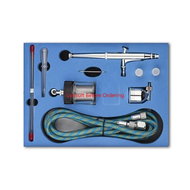 SP134K 02mm/05mm 7cc CUP Professional Double-action Trigger Air-paint Control Airbrush For Art-and-craft