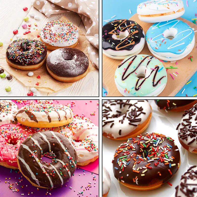 6-Cavity Donut Pans Nonstick Donut Mold BPA FREE Dishwasher Safe Silicone Heat Resistant Air Fryer Doughnut Pan for Baking Tools