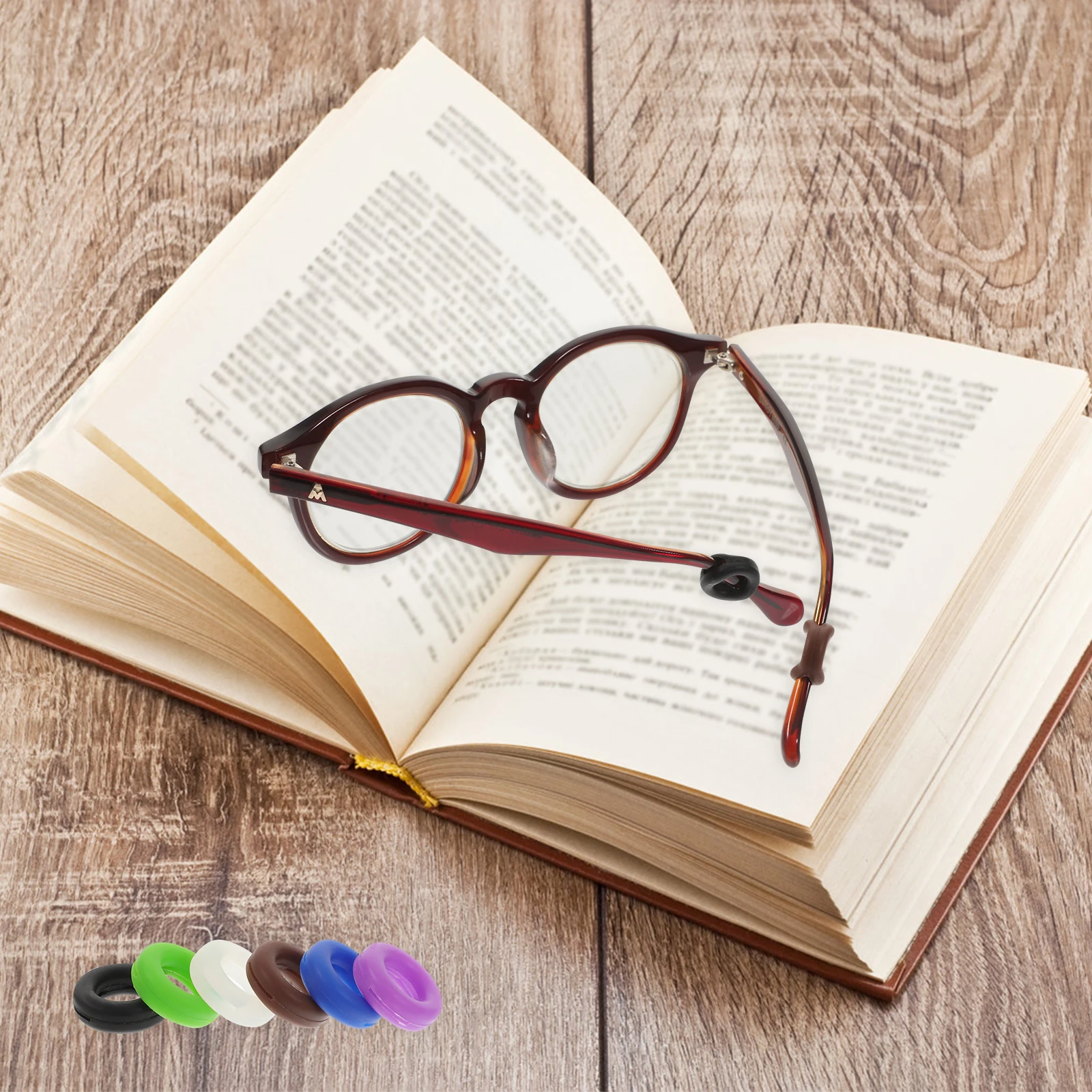 

12 Sets Non-slip Eyeglass Accessories Silicone Frame Grips Lightweight Perfect Cushion Glasses Running Climbing Riding Anti-Slip