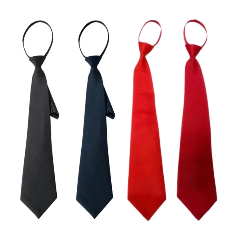 

Black Clip On Men Tie Security Ties For Men Women Unisex Tie Clothing Necktie Funeral Doorman Steward Black Tie Matte Black G2E5