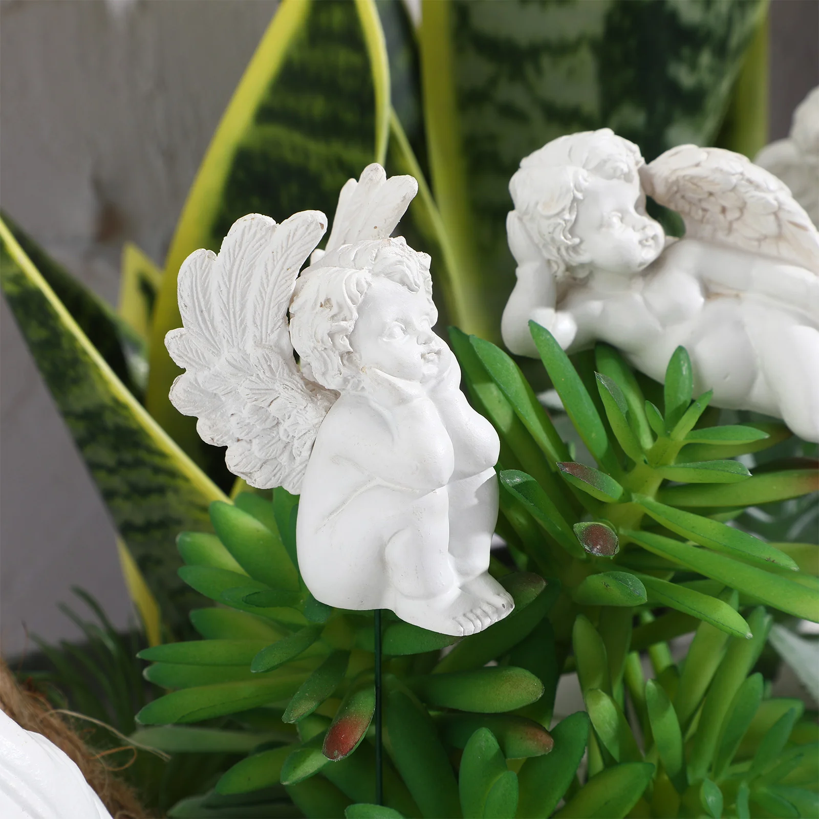 5 Pcs Cupid Flower Arrangement Out Door Decor Power Grave Décortif Jupiter Adornment Cardinal Ornaments Lawn Baby