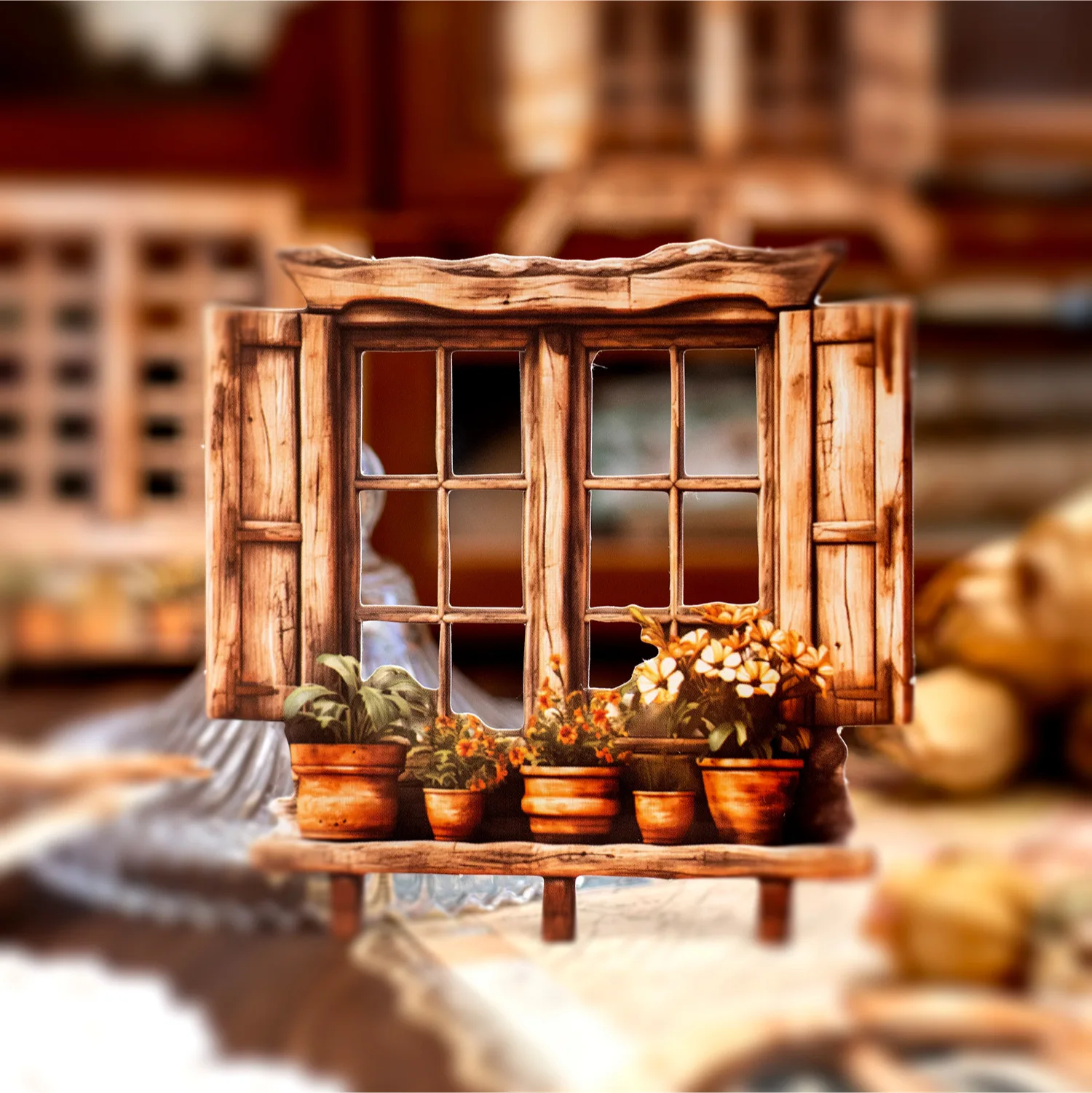 20 יח'\חבילה מזכר רפידת נייר חומר ג 'וליט מחוץ לחלון ג' וליט כרטיסי נייר קישוט רקע רטרו