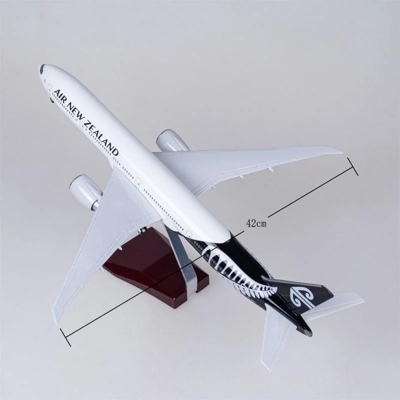 47cm Model Airplanes Boe-ing 777 Air New Zealand Airlines B777 Plastic Model Diecast Aircraft With Wheels For Collections And Di